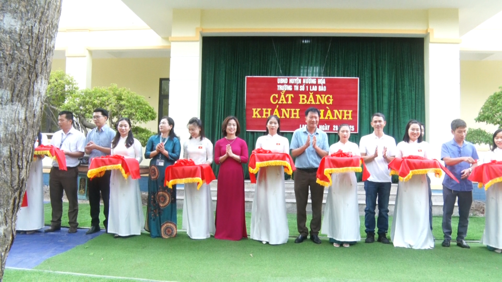 Khánh thành 04 phòng học mới tại trường Tiểu học số 1 Lao Bảo